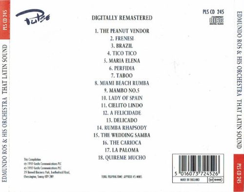 Edmundo Ros & His Orchestra - That Latin Sound (CD)