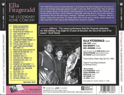 Ella Fitzgerald - The Legendary Rome Concert (CD)