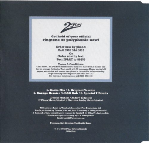 2Play Feat. Thomas Jules & Jucxi D - Careless Whisper (CDs)