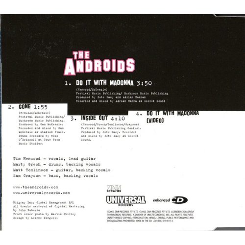 The Androids - Do It With Madonna (CDs)