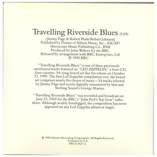 Led Zeppelin - Travelling Riverside Blues (CDs)