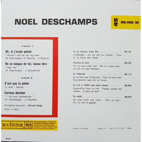 Nöel Deschamps - Ah, Si J'Avais Pensé (CDs)