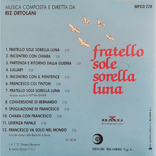 Riz Ortolani - Fratello Sole, Sorella Luna (CD)