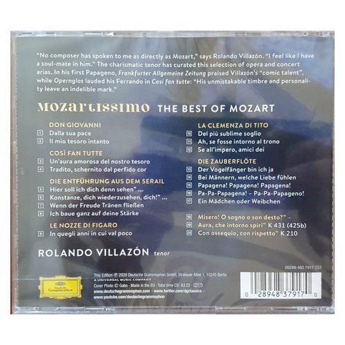 Rolando Villazón - Mozartissimo - The Best Of Mozart (CD)