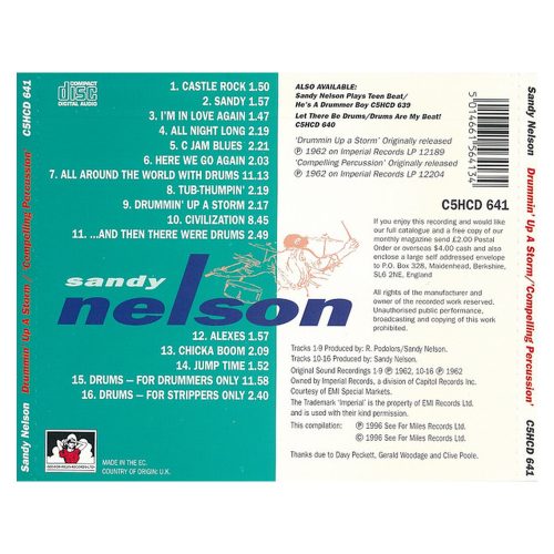 Sandy Nelson - Drummin' Up A Storm / Compelling Percussion (CD)