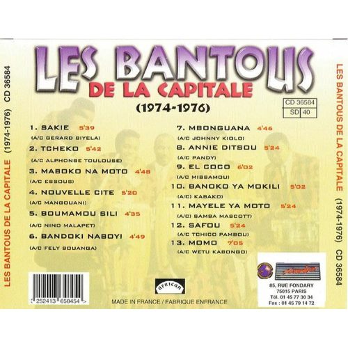 Les Bantous De La Capitale - (1974-1976) (CD)