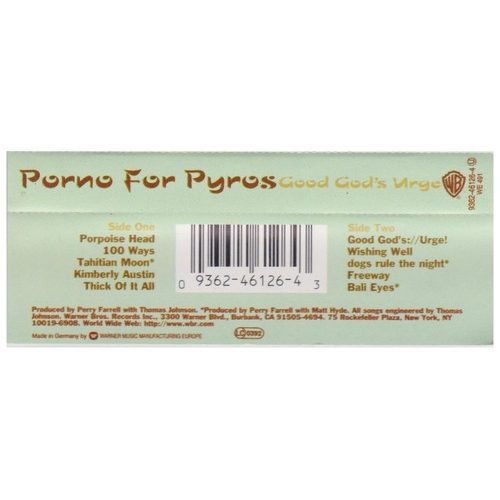 Porno For Pyros - Good God's Urge (kazetta)