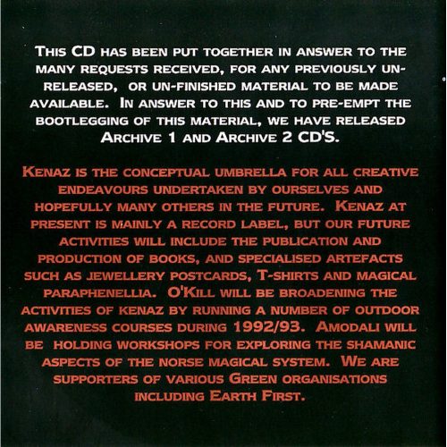 Mother Destruction / Sixth Comm - Archive 1 (CD)
