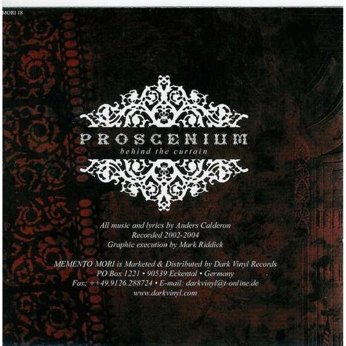 Proscenium - Behind The Curtain (CD)