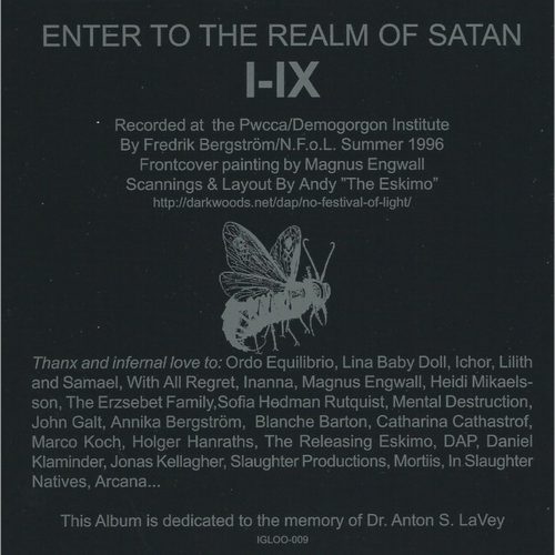 No Festival Of Light - Enter To The Realm Of Satan (CD)