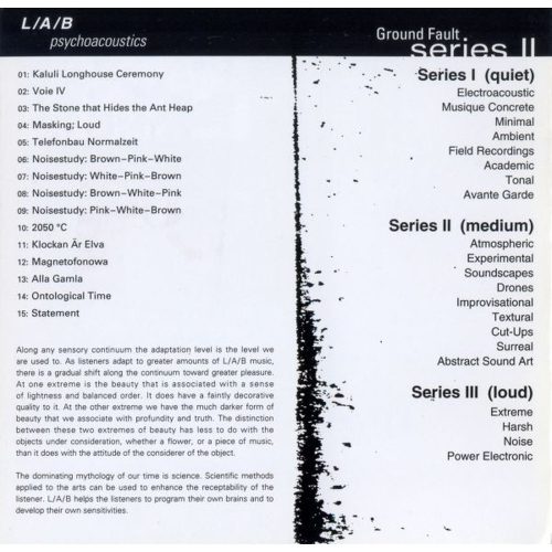 L/A/B - Psychoacoustics (CD)