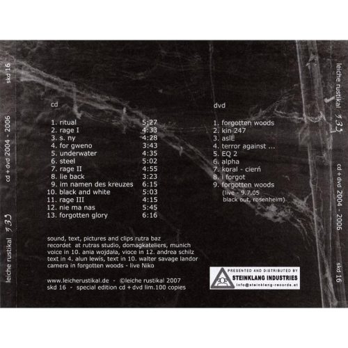 Leiche Rustikal - 333 / 2004 - 2006 (CD + DVD-R)