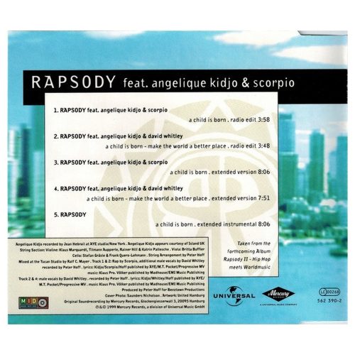 Rapsody Feat. Angelique Kidjo &  Scorpio - A Child Is Born (CDs)