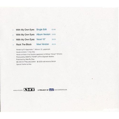 Sash! - With My Own Eyes (CDs)