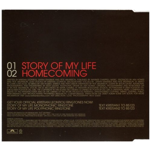 Kristian Leontiou - Story Of My Life (CDs)