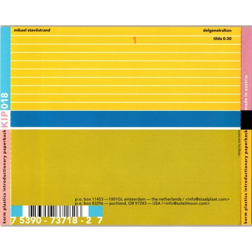 Mikael Stavöstrand - De|gene|ra|ton (CD)