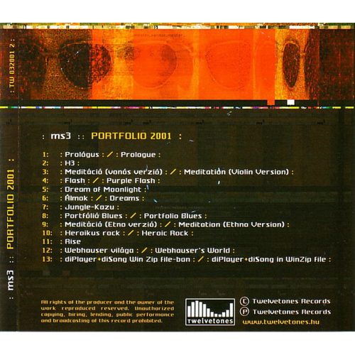 ms3 - Portfolio 2001 (CD)