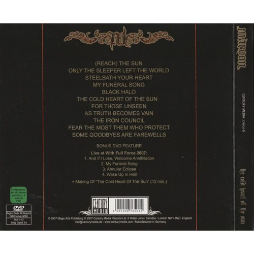 Maroon - The Cold Heart Of The Sun (CD + DVD)