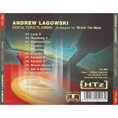 Andrew Lagowski - Digital Force Planning: Strategies For Wreck This Mess (CD)