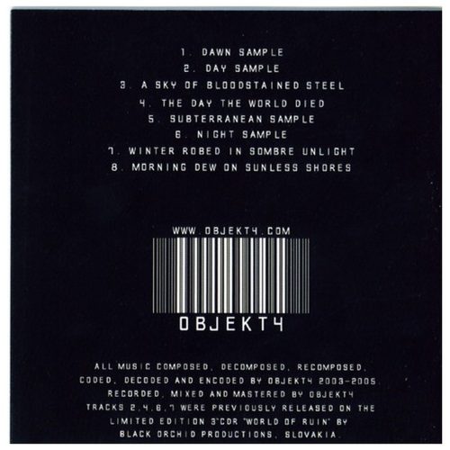 Objekt4 - Dead World Ambience Analysis (CD + CD-R)