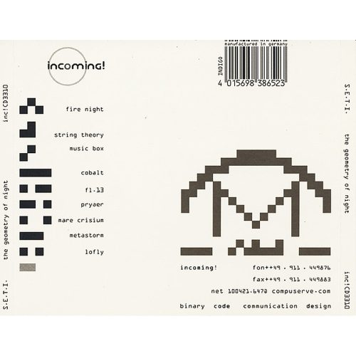 S.E.T.I. - The Geometry Of Night (CD)