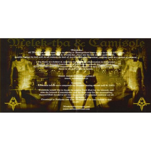 Melek-Tha & Camisole - Moloch: Reign Of Fire (2× CD-R)