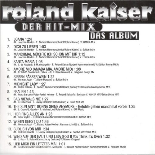 Roland Kaiser - Der Hit-Mix - Das Album (CD)