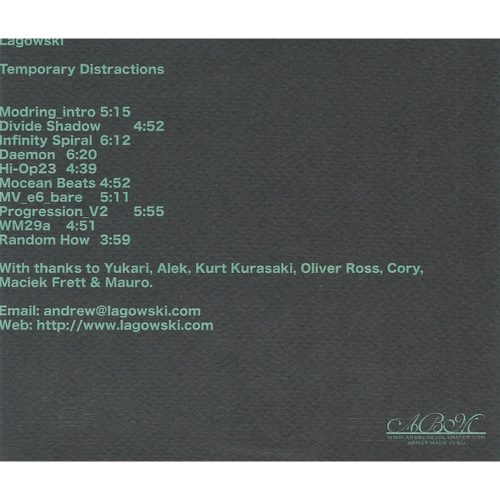 Lagowski - Temporary Distractions (CD)