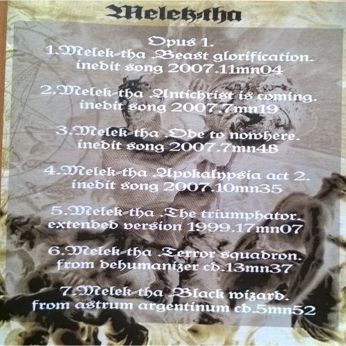 Melek-Tha - Retrospective First Decade  (4× CD-R)