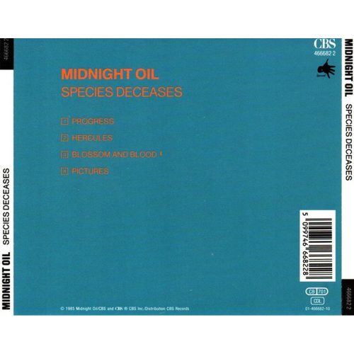 Midnight Oil - Species Deceases (CDs)