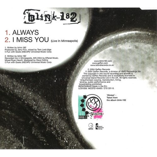 Blink-182 - Always (CDs)