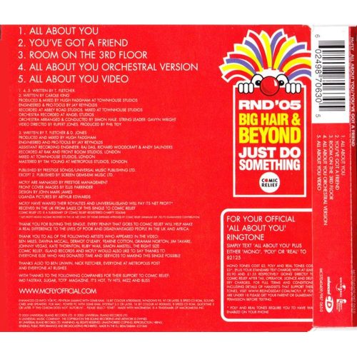 McFly - All About You / You've Got A Friend (CDs)