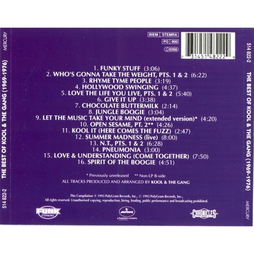 Kool & The Gang - The Best Of Kool And The Gang (1969 - 1976) (CD)