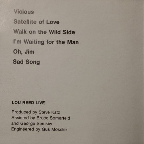 Lou Reed - Lou Reed Live (CD)