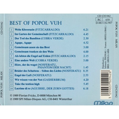 Popol Vuh - Best Of Popol Vuh (CD)