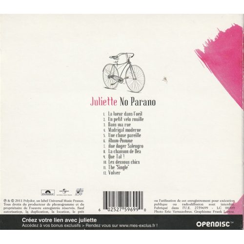 Juliette - No Parano (CD)