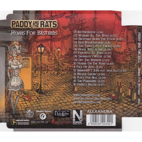 Paddy And The Rats - Hymns For Bastards (CD)