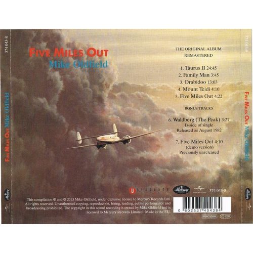 Mike Oldfield - Five Miles Out (CD)