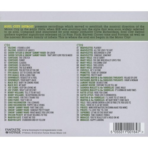 Various - Soul City Detroit - Motor City Labels And The Dawn Of Soul Music  (2× CD)