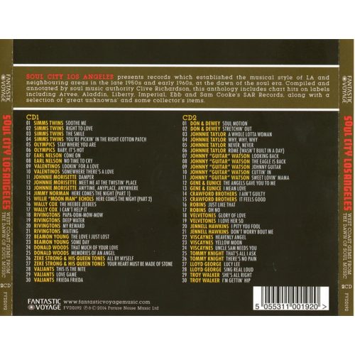 Various - Soul City Los Angeles - West Coast Gems From The Dawn Of Soul Music (2× CD)