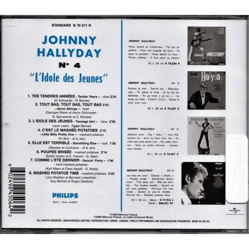 Johnny Hallyday - N°4 (L'Idole Des Jeunes) (CD)