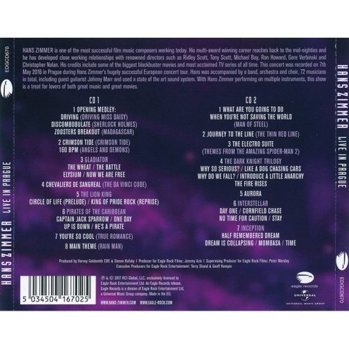 Hans Zimmer - Live In Prague (2× CD)