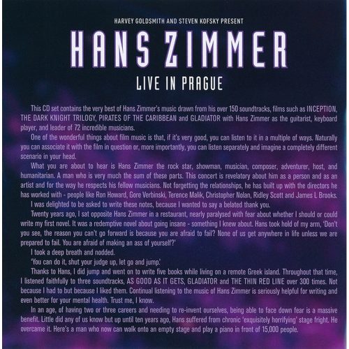 Hans Zimmer - Live In Prague (2× CD)