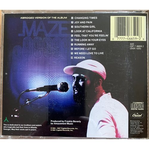 Maze Featuring Frankie Beverly - Live In New Orleans (CD)