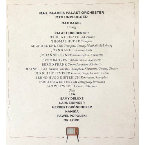Max Raabe & Palast Orchester - MTV Unplugged (2× CD)