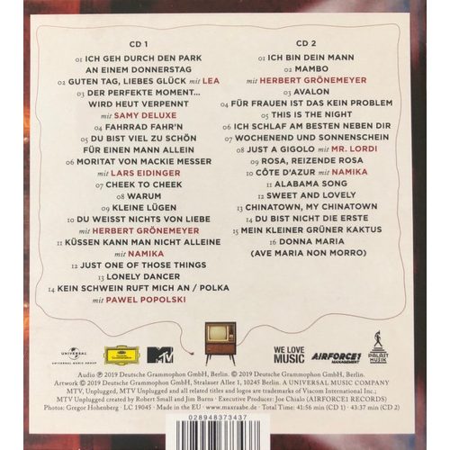 Max Raabe & Palast Orchester - MTV Unplugged (2× CD)