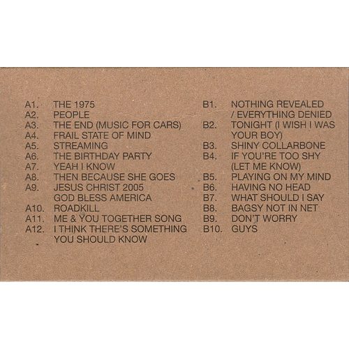 The 1975 - Notes On A Conditional Form (kazetta)