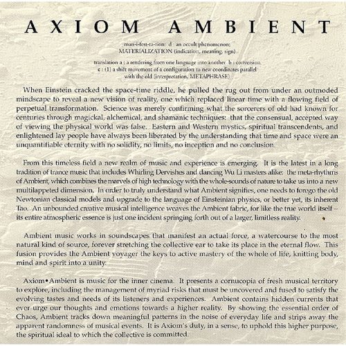 Axiom Ambient - Lost In The Translation (2× CD)
