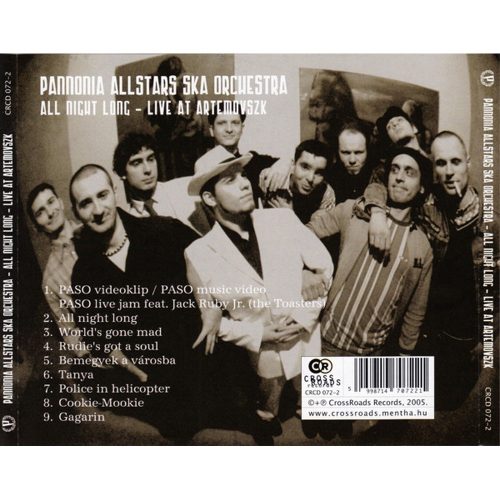 Pannonia Allstars Ska Orchestra - All Night Long - Live At Artemovszk (CD-R)