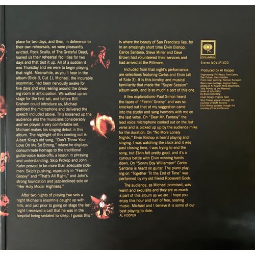 Mike Bloomfield And Al Kooper - The Live Adventures Of Mike Bloomfield And Al Kooper (2× LP vinyl)